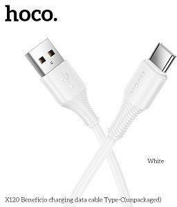 Кабель HOCO (6942007658911) X120a ,для Type-C, 1 м, White