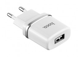 Сетевое зарядное устройство HOCO (6957531047728) C11 Smart USB 1.0A белый