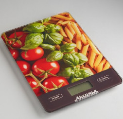 Весы АКСИНЬЯ КС-6500 &quot;Итальянская кухня&quot;: 5 кг, стекло