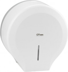 Диспенсер для туалетной бумаги GFMARK 925 Диспенсер для туалетной бумаги - барабан, пластиковый, БЕЛЫЙ, с глазком, с ключом
