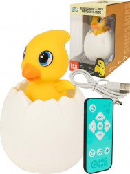 Игрушка NO NAME Светильник Уточка (звук,свет,пульт,пластик, USB в к-те,в кор.)(12x12x17,5 cм) ( Арт. ИК-8481)