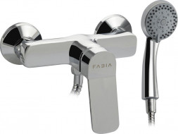 Смеситель для душевой кабины FABIA 9603 Смеситель для душевой кабины, с гибким душевым шлангом, шаровый, хромированный.