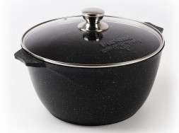 Кастрюля МЕЧТА 43802И Гранит black Induction Pro 3л