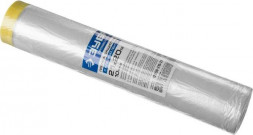 Пленка укрывная ЗУБР 20 м x 2.1 м, 10 мкм, HDPE, пленка укрывная с клейкой лентой, Профессионал (12250-210-20)