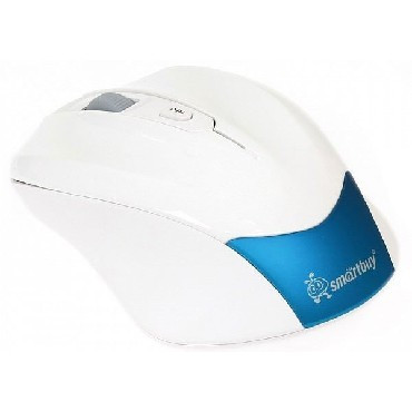 Мышь компьютерная SMARTBUY (SBM-356AG-BW) 356AG бело-голубая