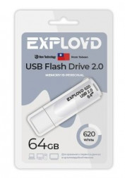 USB флэш-накопитель EXPLOYD EX-64GB-620-White