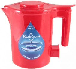 Чайники электрические КАПЕЛЬКА 0,5л., 600Вт, красный