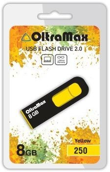 USB флэш-накопитель OLTRAMAX OM-8GB-250-желтый