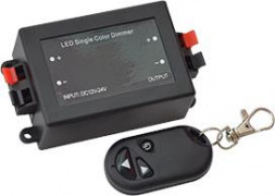 Диммер для светодиодной ленты с радиопультом ECOLA CDM08BESB LED strip Dimmer с радиопультом 8A 96W 12V (192W 24V) белый
