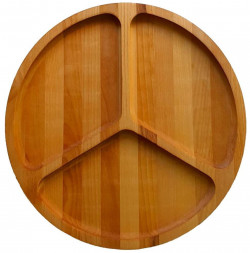 Менажница РОССИЯ 370621m Менажница Мерседес 25х25х1,8 см, массив берёзы