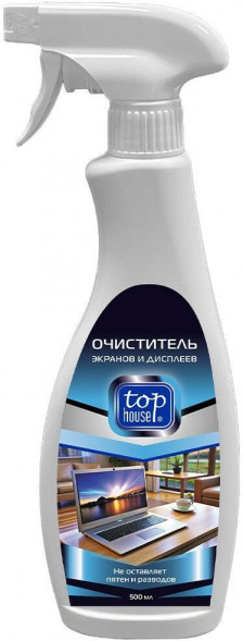 Очиститель для экранов всех типов, 500 мл TOP HOUSE Очиститель для экранов всех типов, 500 мл (181558) TOP HOUSE Очиститель для экранов всех типов, 500 мл (181558)