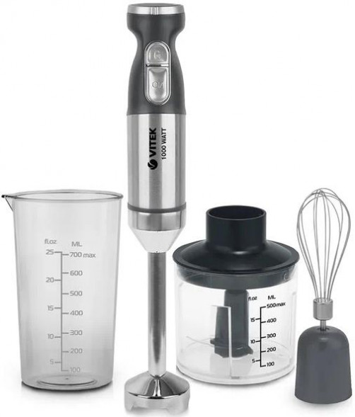 Блендер VITEK VT-3427 (MC) серебро/графитовый