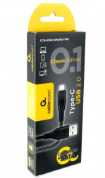 Кабель GEMBIRD/Cablexpert (17903) AM/Type-C CLASSIC 0.1 - 1 м - черный