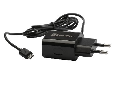 Cетевое ЗУ HARPER WCH-5113 СЗУ 2.1A + кабель MICROUSB черный
