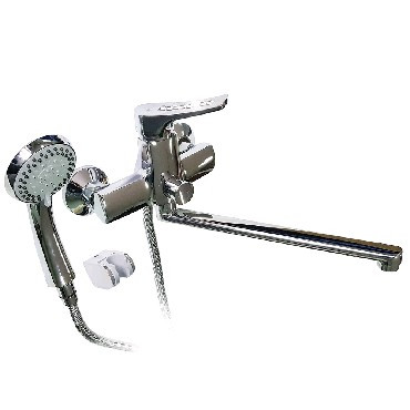 Смеситель для ванны GFMARK 2370 Смеситель в ванную с дивертором на корпусе шаровый с КРУПНЫМИ стразами на ручке