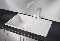 Мойка кухонная GRANULA ST-7602 БЕЛЫЙ СтандАРТ кварц