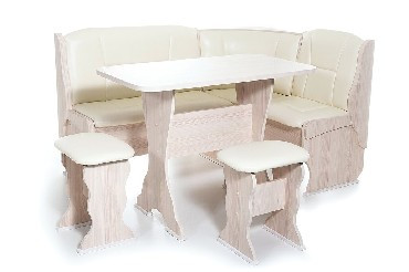 Набор мебели для кухни БИТЕЛ ОРХИДЕЯ Ясень/Крем (кремовый) (4 кор)