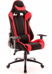 Кресло EVERPROF Lotus S4 ткань чёрный с красным