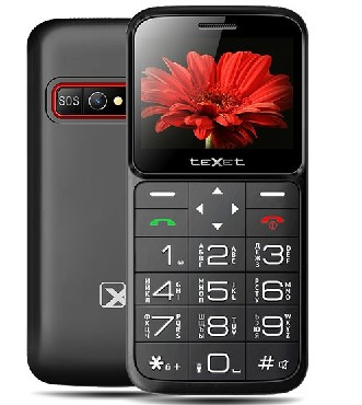 Телефон мобильный TEXET TM-B226 BLACK-RED (2 SIM)