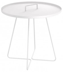 Столик журнальный SHEFFILTON SHT-CT42 металл белый муар (243096)