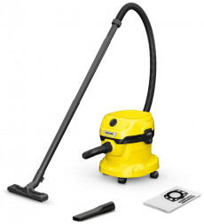 KARCHER Строительный пылесос WD 2 Plus V-12/4/18 1000Вт (уборка: сухая/сбор воды) желтый