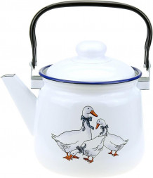 Чайник ЭМАЛЬ 01-2711н/4М Гуси эмал 2,5л