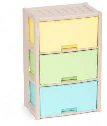 Комод АЛЬТЕРНАТИВА М7837 Колорит цветной 3-х секцион.