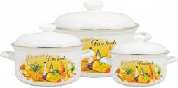 Набор посуды ЛЫСЬВА ЛЫСЬВЕНСКИЕ ЭМАЛИ эмал 124/4АП2 Италия