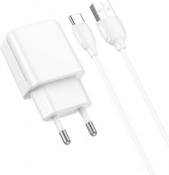 СЗУ BOROFONE (6974443383898) для Type-C BA64Aa White