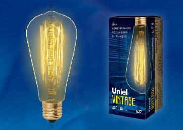 Лампа светодиодная UNIEL (UL-00000482) IL-V-ST64-60/GOLDEN/E27 VW02