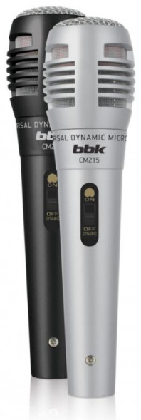 Микрофон BBK CM215 черный/серебро