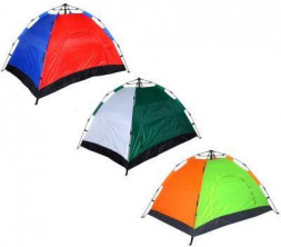 Палатка 4-мест РУССО ТУРИСТО Палатка 4-мест, Автомат, 200х195х135см, нейлон 170T, дно оксфорд 210D (122-054)