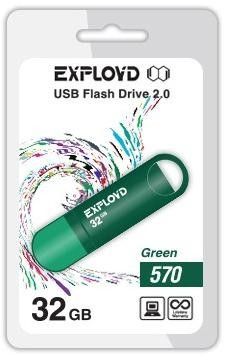 USB флэш-накопитель EXPLOYD 32GB-570-зеленый
