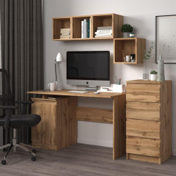 Комод НК-МЕБЕЛЬ STERN комод Т-2 (16 мм) 4я Дуб Вотан 72674925 (1 кор.)