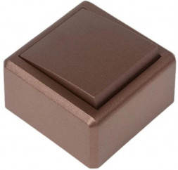 Выключатель VESTA-ELECTRIC (FVK050334TKR) Mega ,коричневый