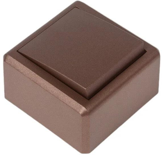 Выключатель VESTA-ELECTRIC (FVK050334TKR) Mega ,коричневый