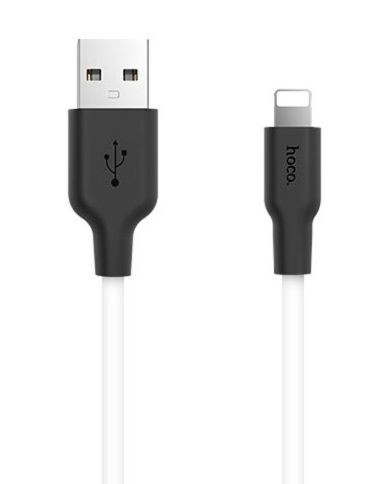 Кабель HOCO (6957531071365) X21 USB (m) - 8 Pin (m) 1.0m - белый/черный