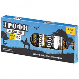 Элементы питания ТРОФИ LR03-10 BOX (100)