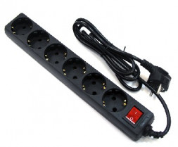 Сетевой фильтр 5BITES SP6B-250 - 6 роз - 5 м - черный