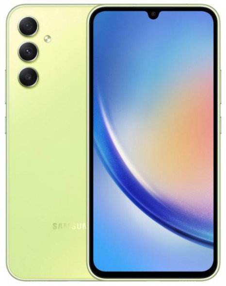 Смартфон SAMSUNG Galaxy A34 5G SM-A346E 6/128Gb Lime green (SM-A346ELGACAU) [ПИ]
