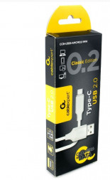 Кабель GEMBIRD/Cablexpert (17907) AM/Type-C CLASSIC 0.2 - 1 м - белый
