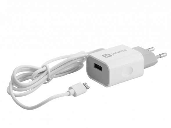 Cетевое ЗУ HARPER WCH-5115 СЗУ 2.1A + кабель LIGHTING белый
