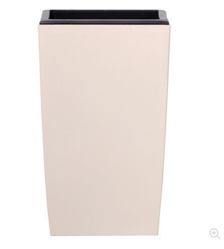 Кашпо PROSPERPLAST Кашпо COUBI SQUARE HIGH DUW290-CY728 кремовый 2пр 19 и 30л