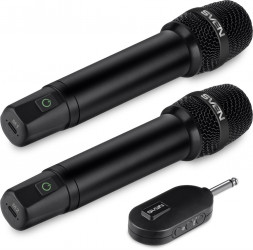 Набор микрофонов SVEN MK-742, черный (2.4GHz, 180mAh)
