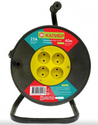 Удлинитель КАЛИБР Удлинитель на катушке УСК2-4-40 (2х2,5)