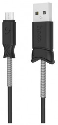 USB кабель HOCO (6957531077015) X24 USB (m) - microUSB (m) 1.2m - черный
