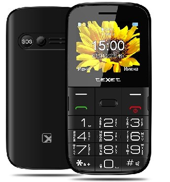 Телефон мобильный TEXET TM-B227 Black (2 SIM)