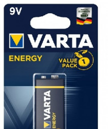 Элементы питания VARTA Крона 6LR61 BL1 ENERGY ALKALINE 9V (4122) (6122301401)