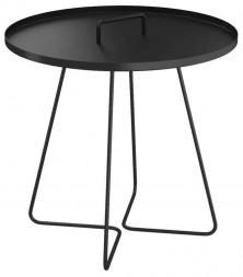 Столик журнальный SHEFFILTON SHT-CT42 металл черный муар (243095)