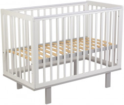 Кроватка POLINI Кроватка детская Polini kids Simple 340, белый-серый (1кор)
